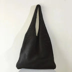 Women's Mesh-Knit Shoulder Bag Tote Handbag