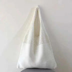 Women's Mesh-Knit Shoulder Bag Tote Handbag