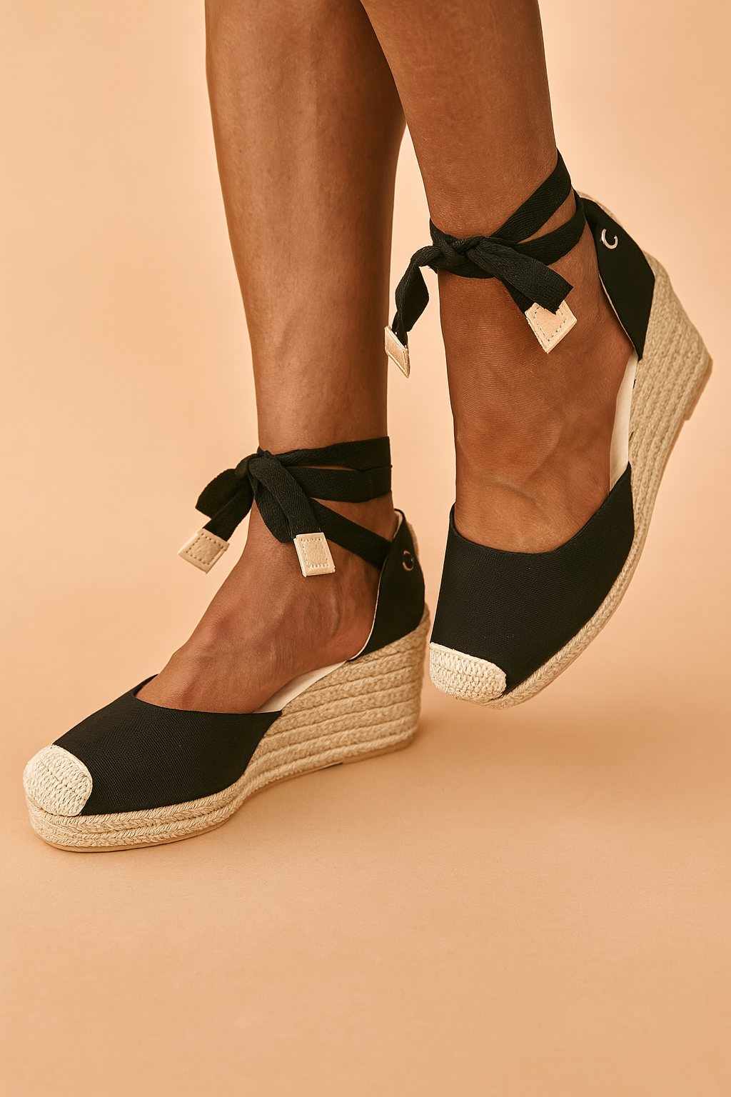 Maja | Wedge sandals with ties
