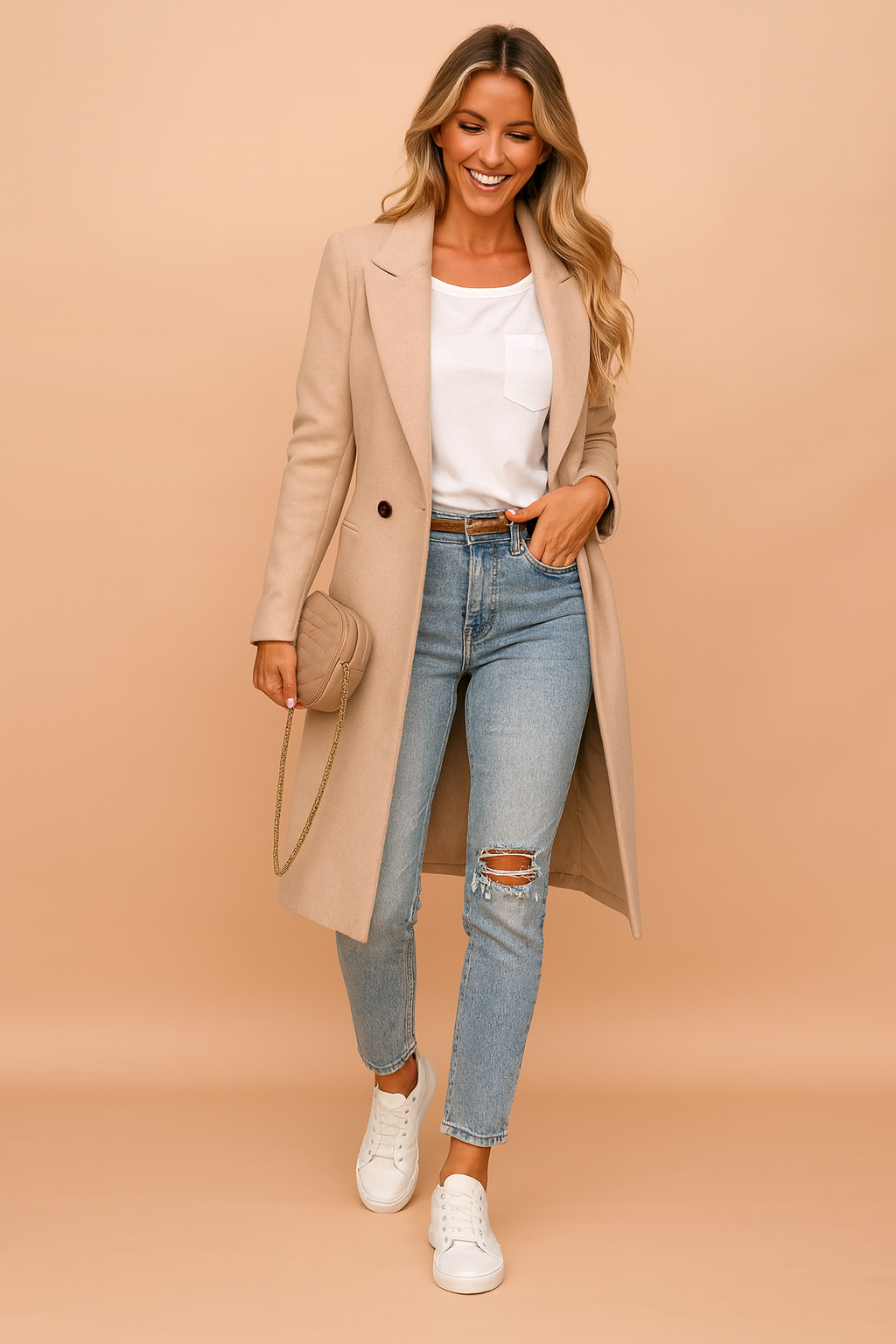 Élodie Beaumont | Double-Breasted Coat For Women