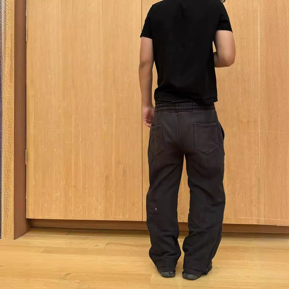 Men's Sweatpants Wide Leg Baggy Drawstring — view 2