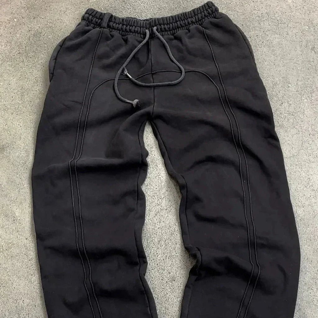Men's Sweatpants Wide Leg Baggy Drawstring — view 4