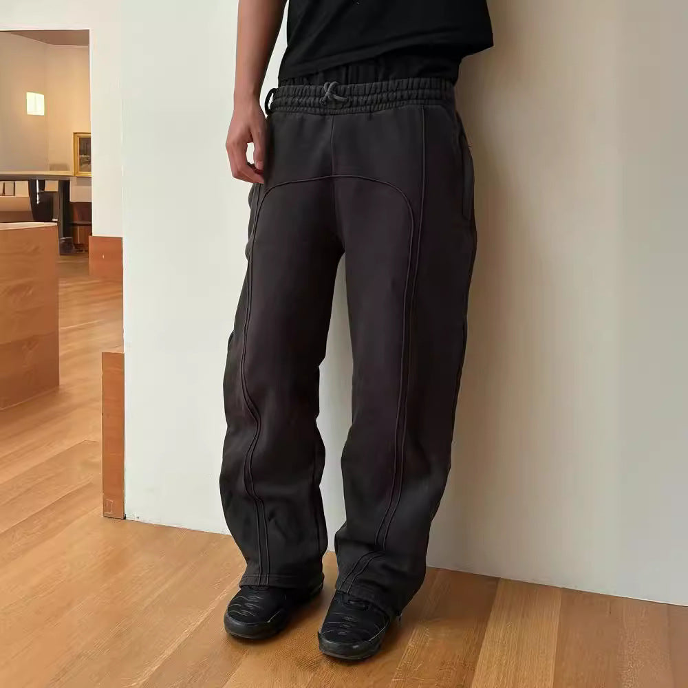 Men's Sweatpants Wide Leg Baggy Drawstring — view 1