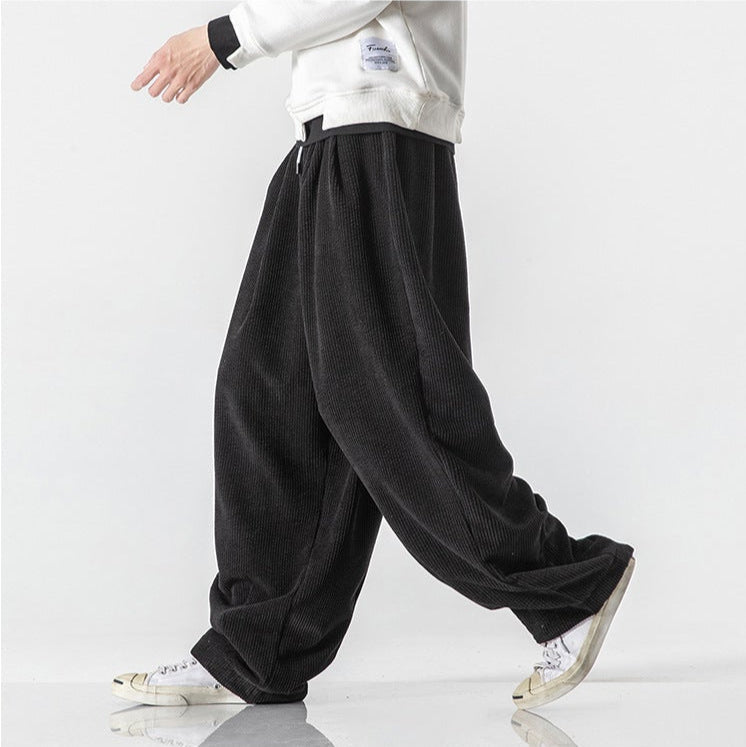 Men's Sweatpants Wide Leg Baggy Elastic Waist — view 10