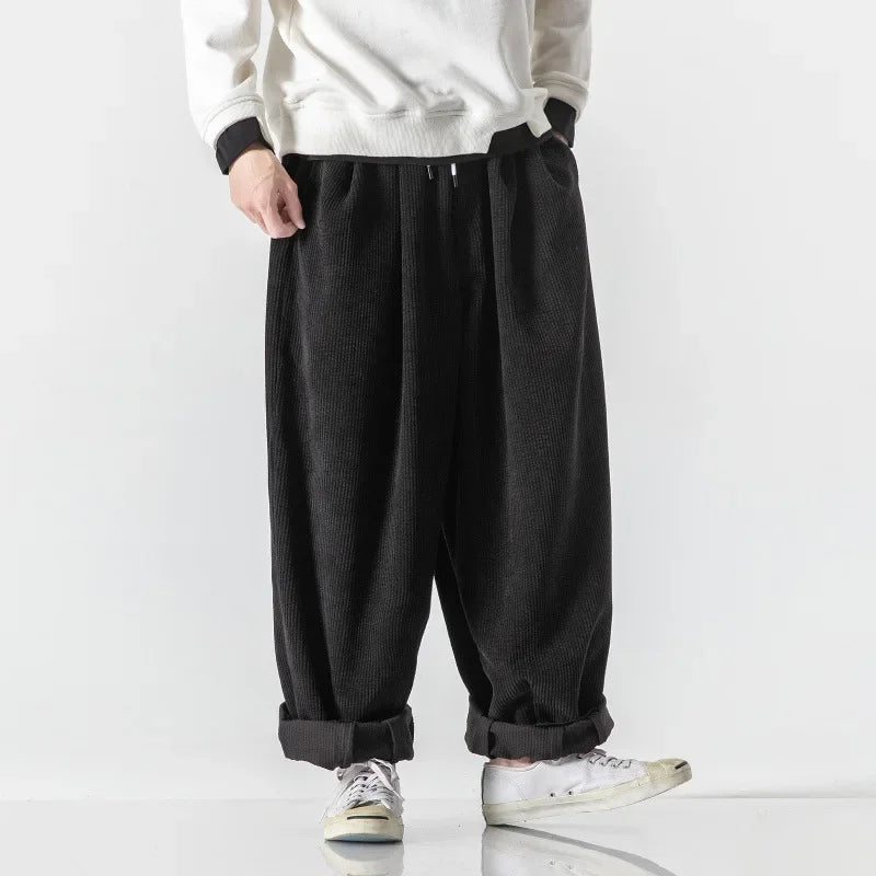 Men's Sweatpants Wide Leg Baggy Elastic Waist — view 11
