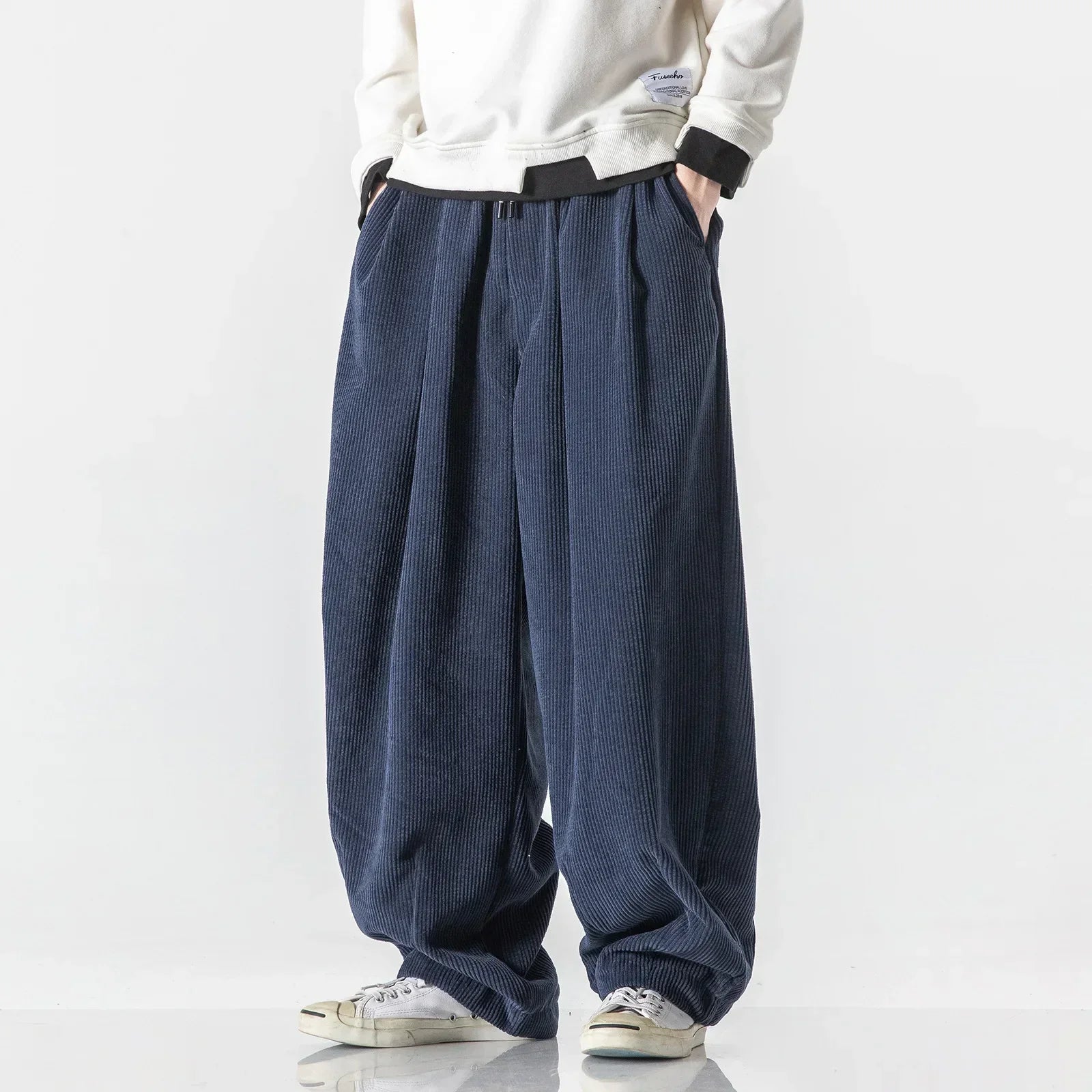 Men's Sweatpants Wide Leg Baggy Elastic Waist — view 12