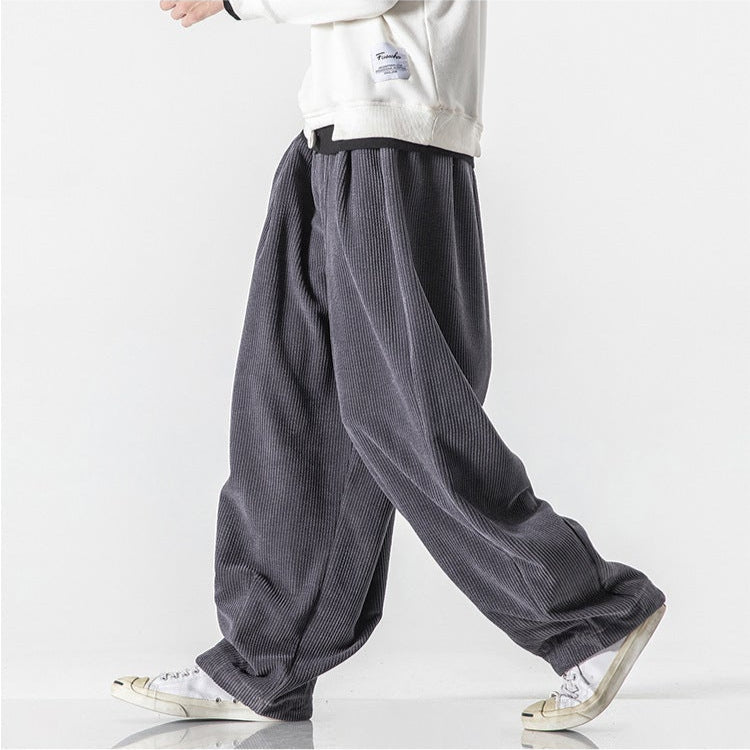 Men's Sweatpants Wide Leg Baggy Elastic Waist — view 5