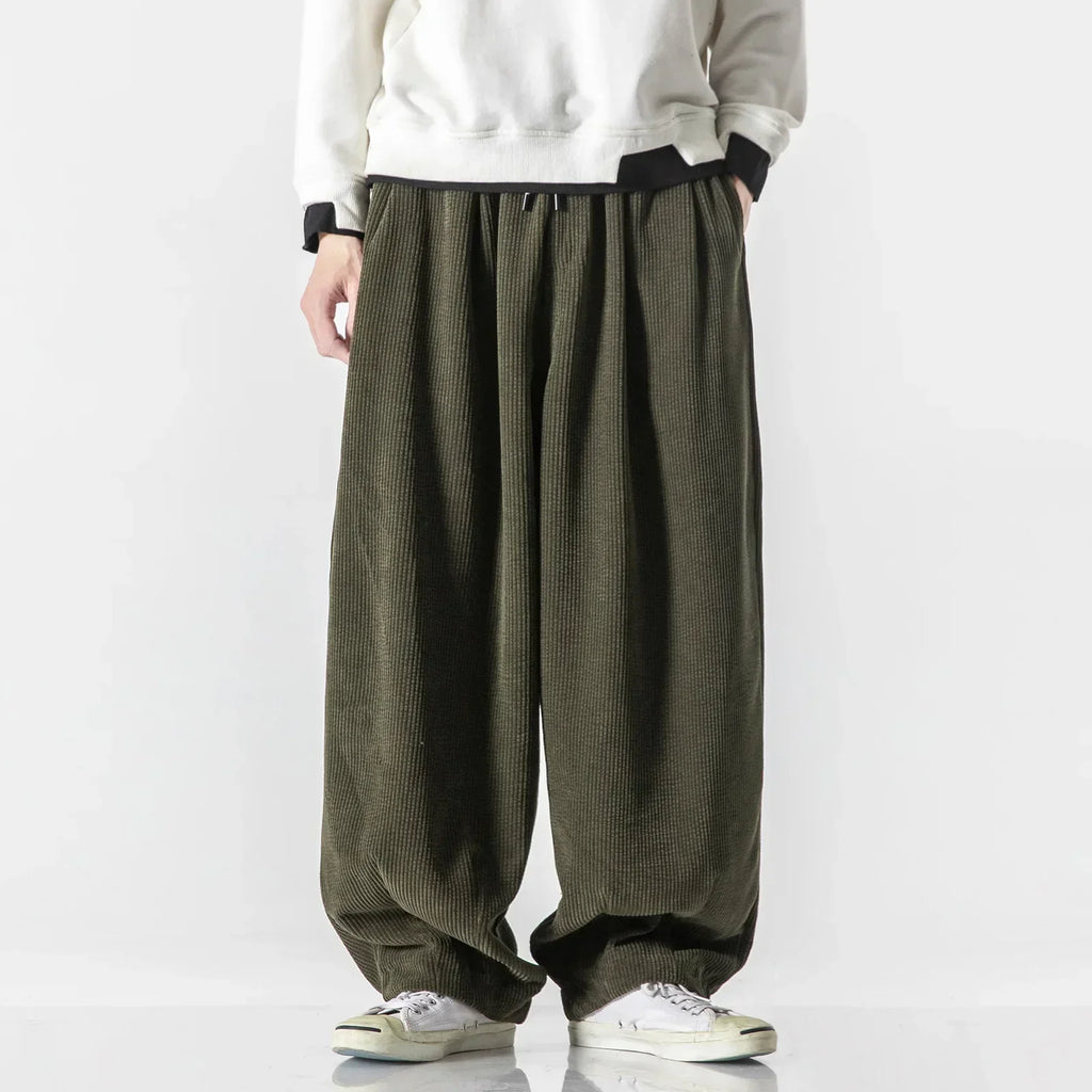 Men's Sweatpants Wide Leg Baggy Elastic Waist — view 6