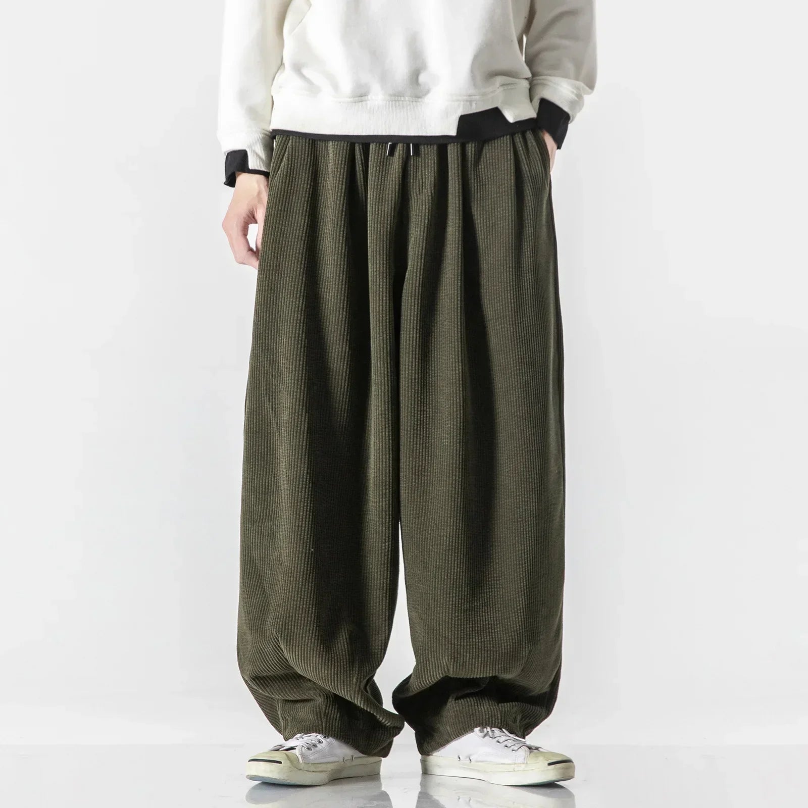 Men's Sweatpants Wide Leg Baggy Elastic Waist — view 6