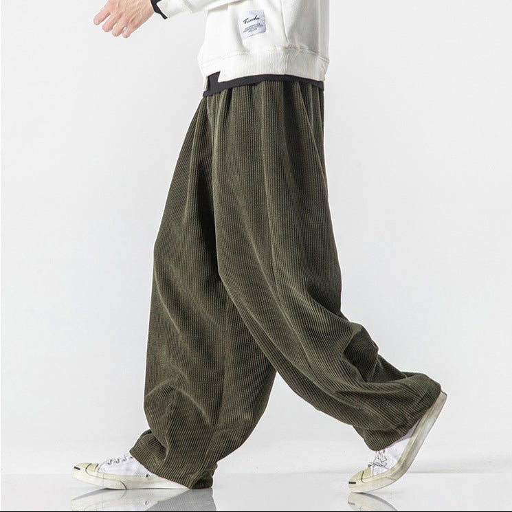 Men's Sweatpants Wide Leg Baggy Elastic Waist — view 7