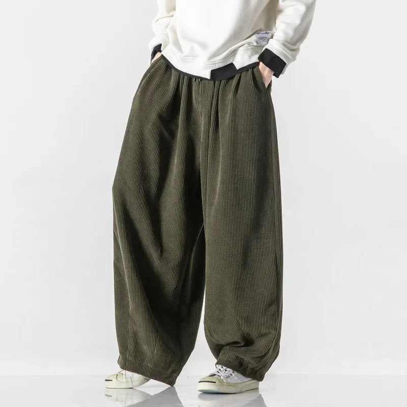 Men's Sweatpants Wide Leg Baggy Elastic Waist — view 8