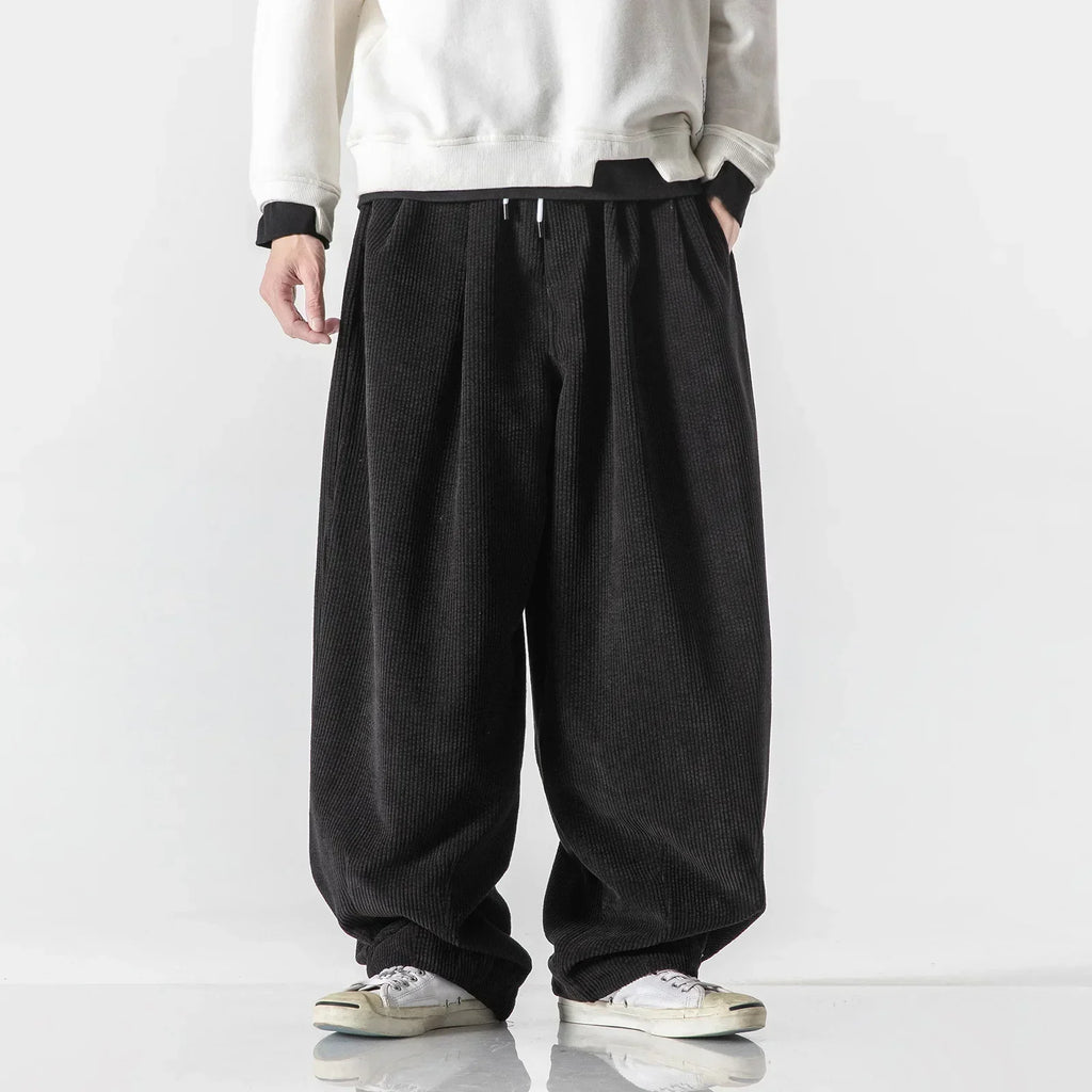 Men's Sweatpants Wide Leg Baggy Elastic Waist — view 9