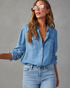 Elena Moretti | Casual Denim Shirt For Women