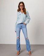 Elena Moretti | Casual Denim Shirt For Women