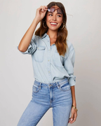 Elena Moretti | Casual Denim Shirt For Women