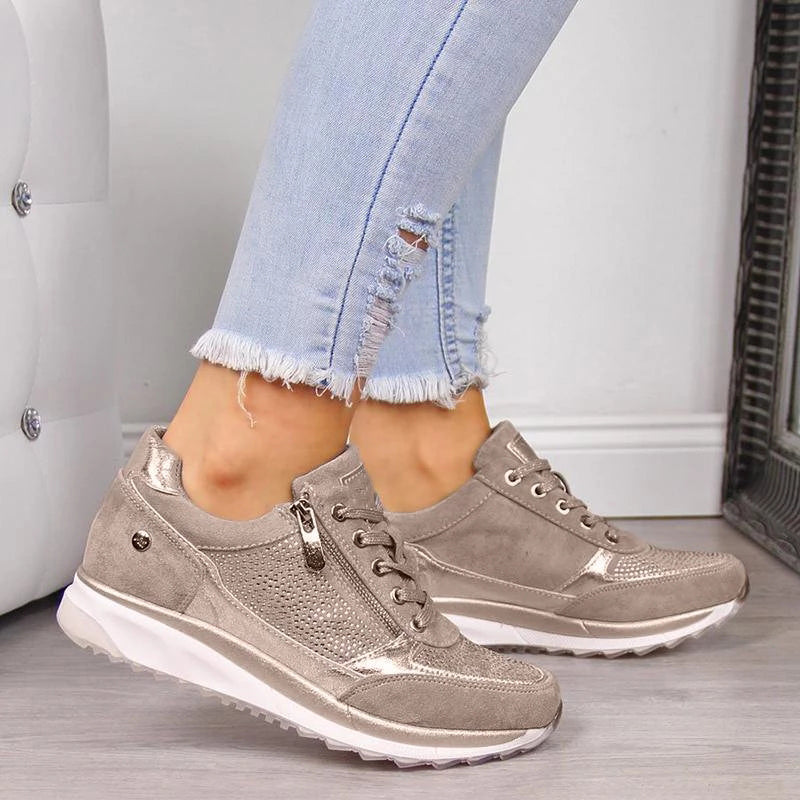 Camille Laurent | Orthopedic Zip Sneakers For Women