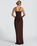 Sienna Laurent | Satin Corset Maxi Dress For Women