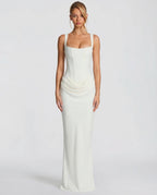 Sienna Laurent | Satin Corset Maxi Dress For Women