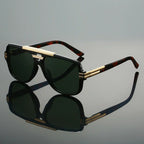 Unisex UV400 Retro Square Aviator Acetate Sunglasses
