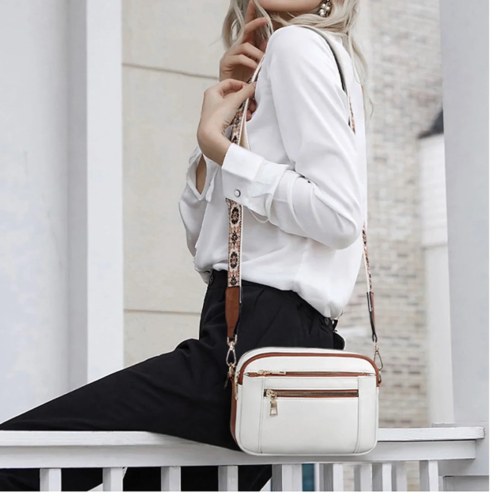 Alessia Moreau | Luxe Crossbody Shoulder Bag For Women