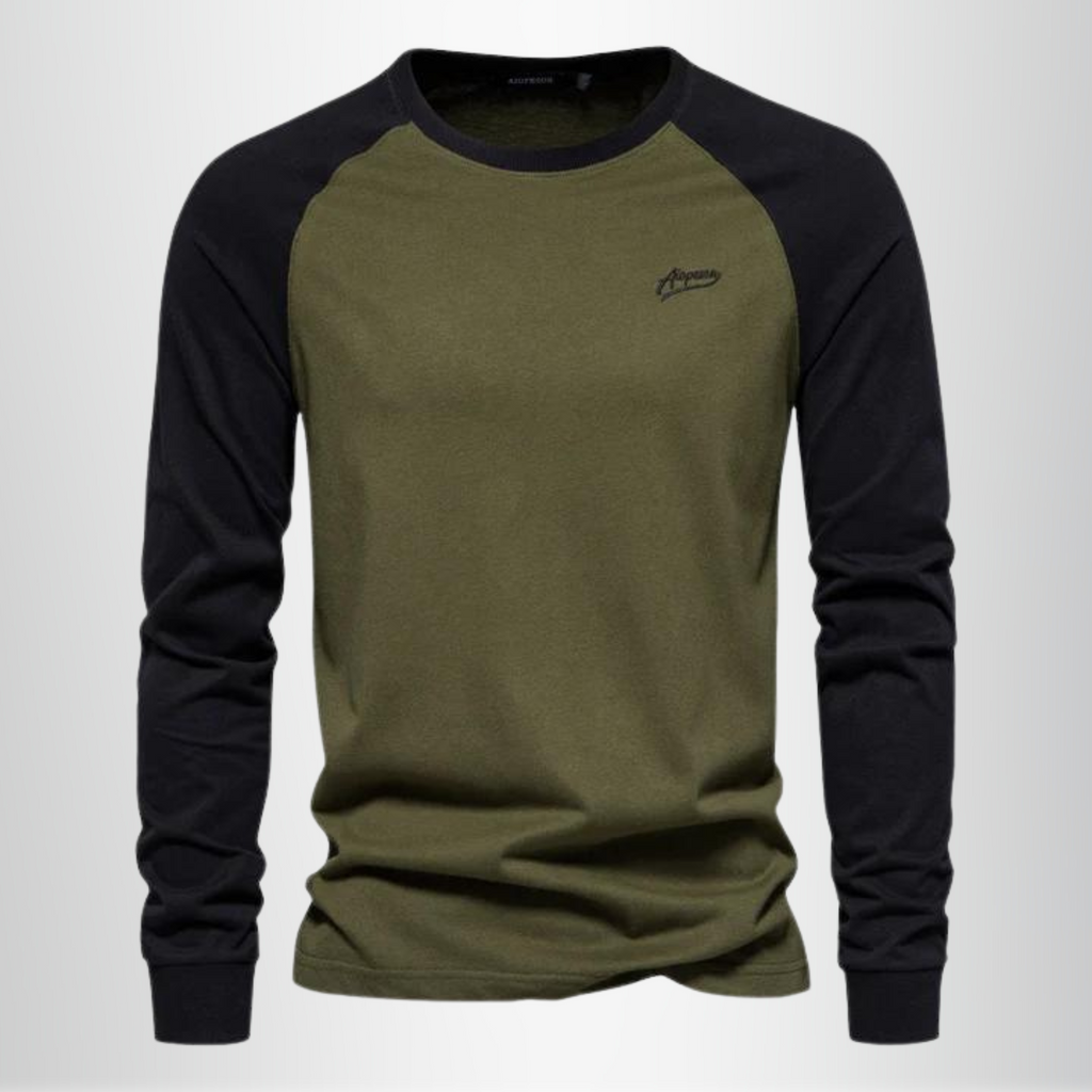 Men's Merino Wool Raglan Long Sleeve Shirt