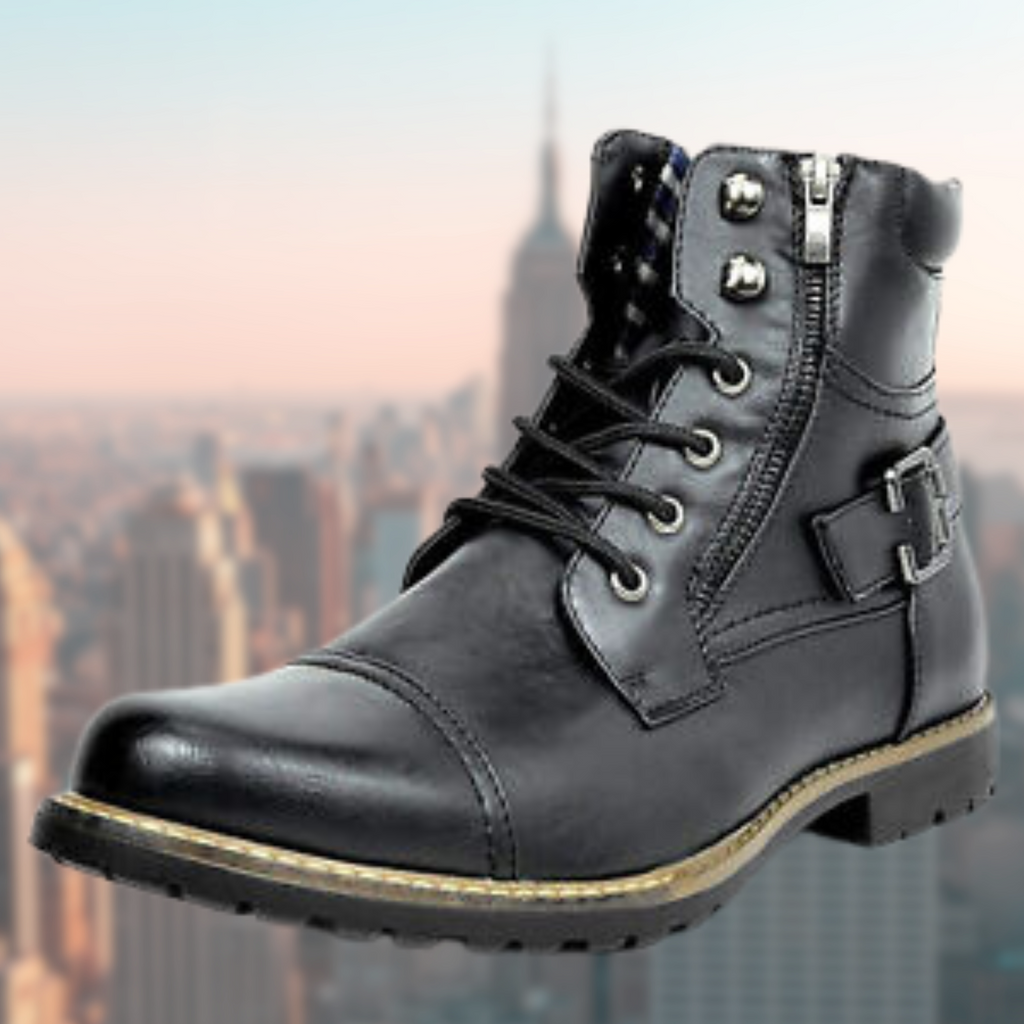 Polished leather motorbike boots for the modern man — Ankle Support