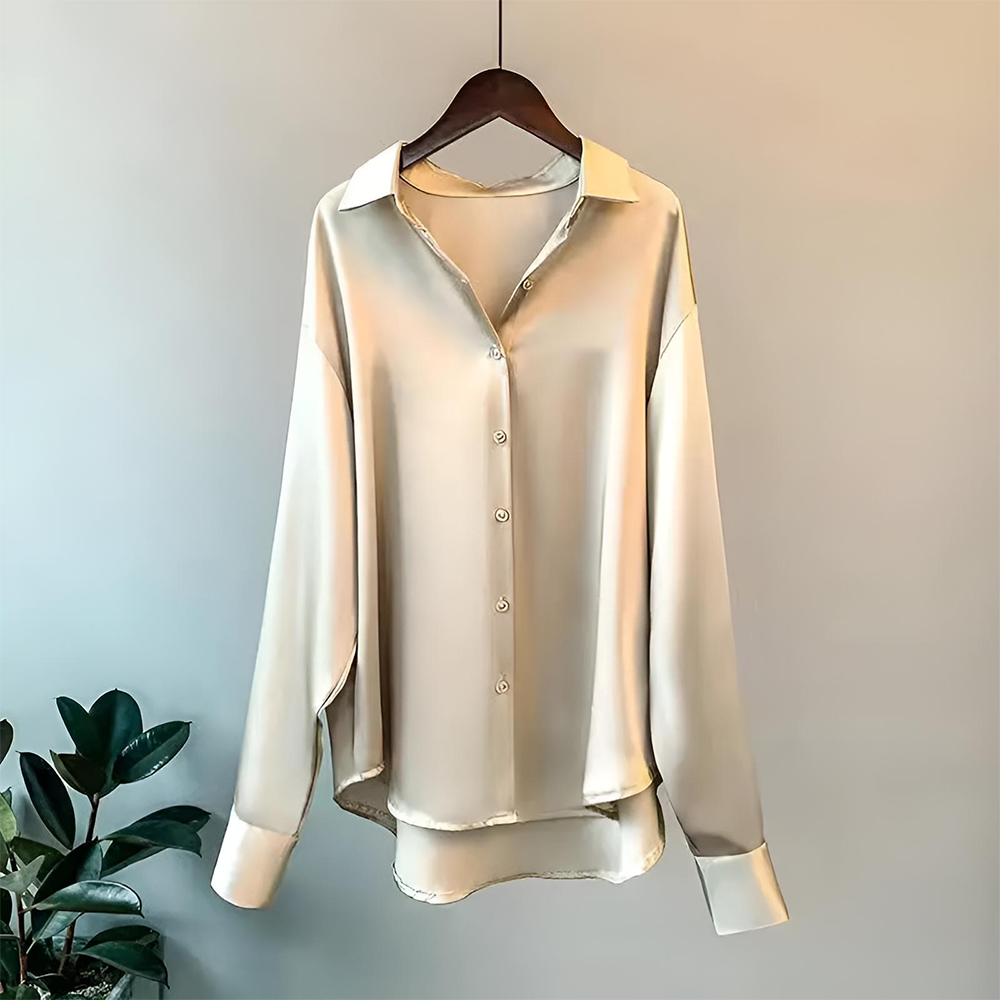Lily™ - High Quality Satin Blouse — Soft Knit