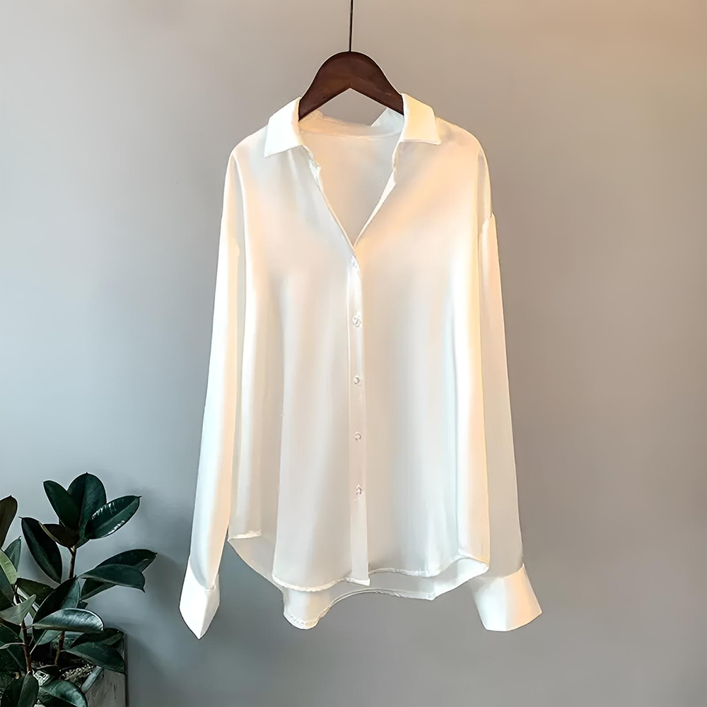Lily™ - High Quality Satin Blouse — Soft Knit