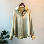 Lily™ - High Quality Satin Blouse — Soft Knit