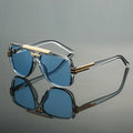 Unisex UV400 Retro Square Aviator Acetate Sunglasses