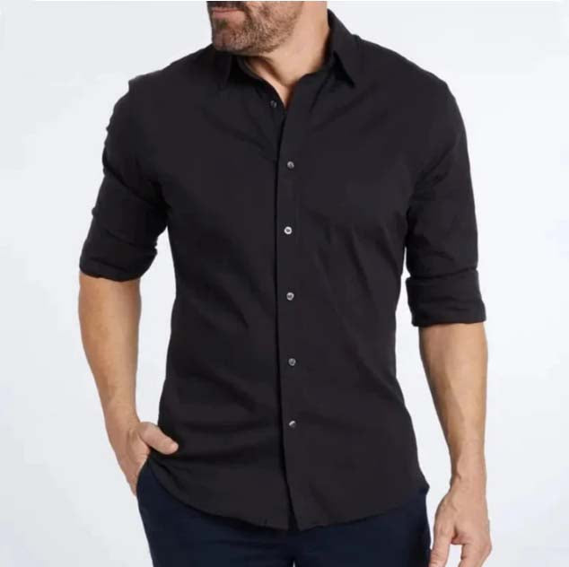 William™ - Men's Shirt with Zip — Soft Knit