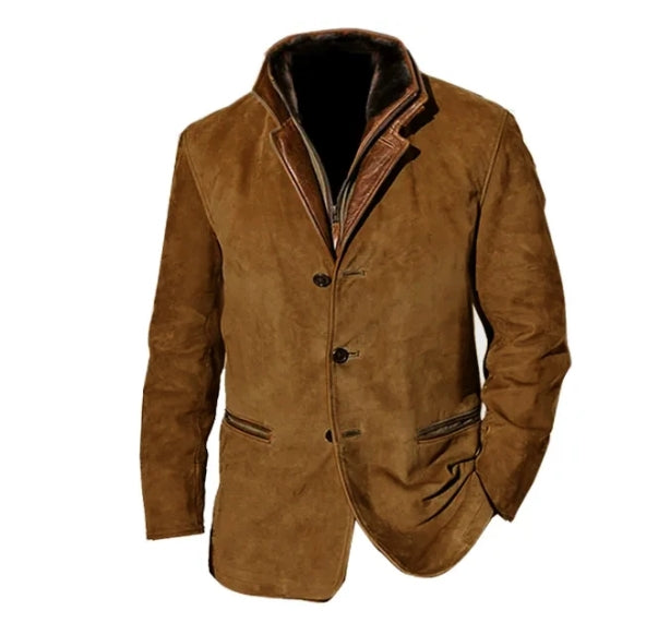 Matteo Sinclair | Vintage Leather Blazer For Men
