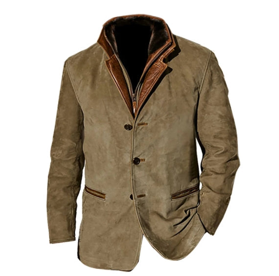 Matteo Sinclair | Vintage Leather Blazer For Men
