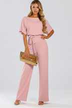 Valentina Monroe | Elegant Wide Leg Jumpsuit For Women