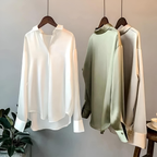 Lily™ - High Quality Satin Blouse — Soft Knit