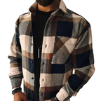 Oliver Laurent | Premium Plaid Overshirt Jacket For Men