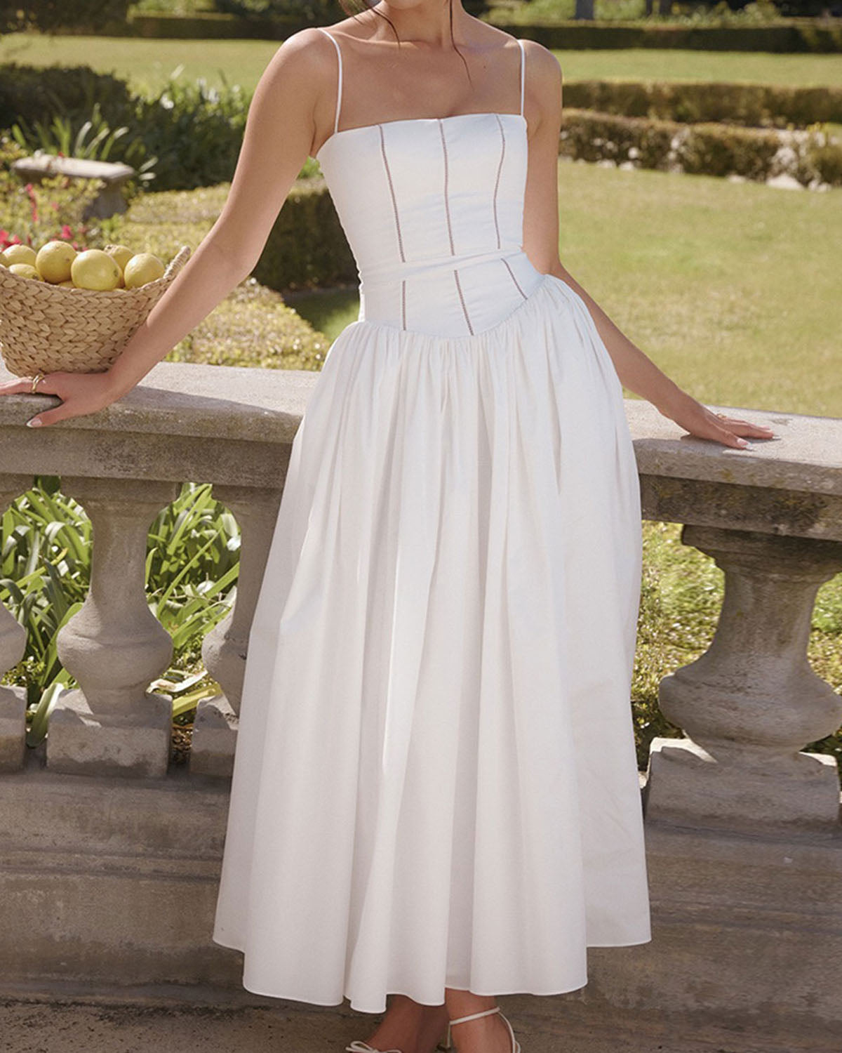 Women's Midi Dress Corset Bodice Sleeveless — view 1