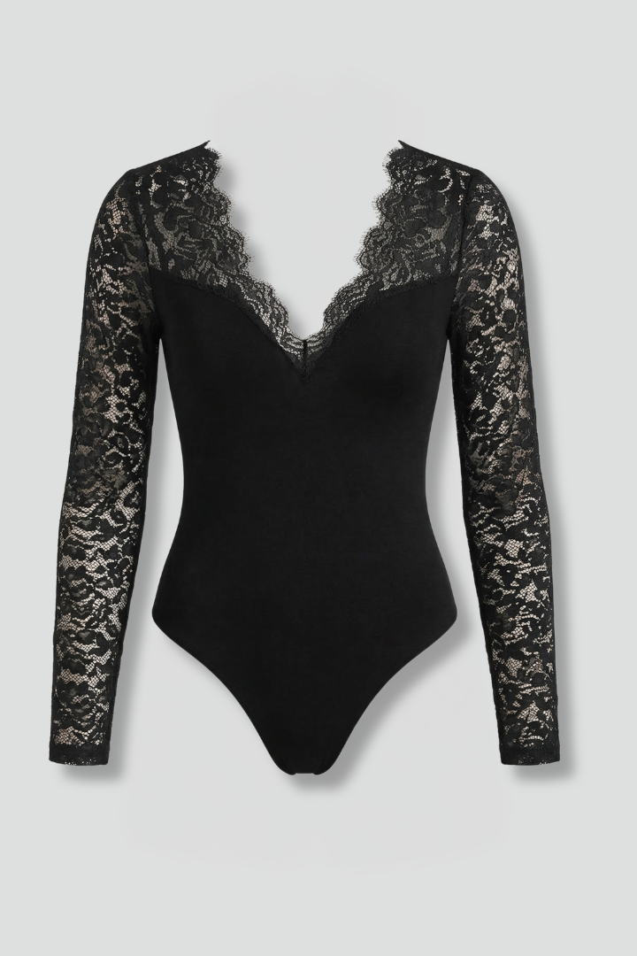 Amelia Walker | Long Sleeve Lace Bodysuit For Women