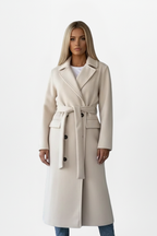 Charlotte Beaumont | Double Breasted Long Coat For Women