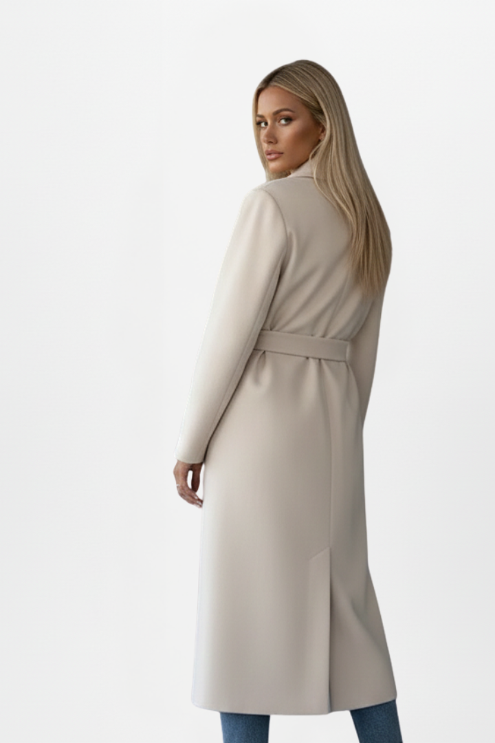 Charlotte Beaumont | Double Breasted Long Coat For Women