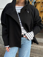 Élise Dubois | Elegant Short Wool Coat For Women