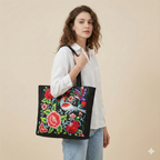 Women's Beach Bag Floral Pattern Tote — view 12