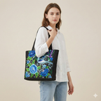 Women's Beach Bag Floral Pattern Tote — view 8
