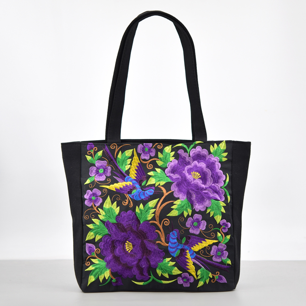 Women's Beach Bag Floral Pattern Tote — view 9