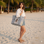Women's Beach Bag Mesh Tote Large — view 4