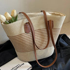 Women's Beach Bag Striped Tote — view 3