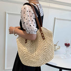 Women's Beach Bag Woven Shoulder Tote — view 3