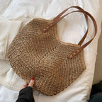 Women's Beach Bag Woven Shoulder Tote — view 5