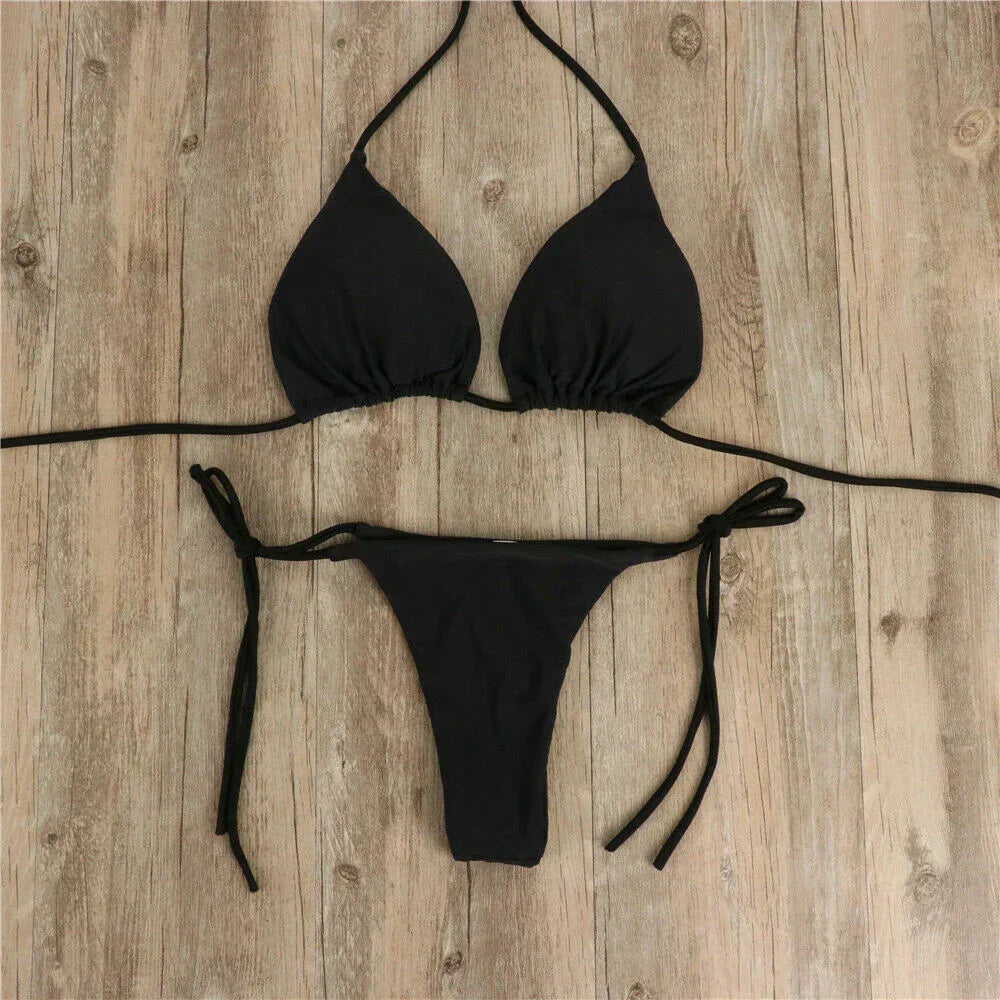 Women's Bikini Side Tied Swimwear Set — view 3