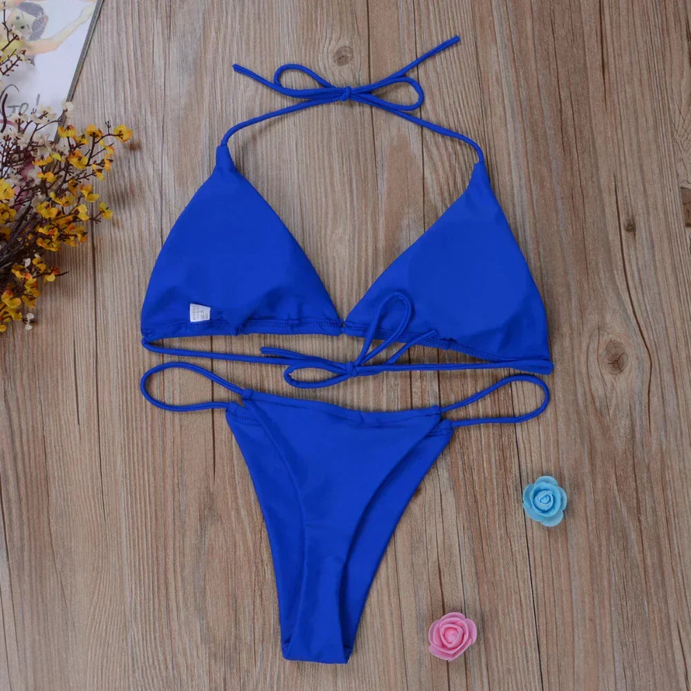Women's Bikini Side Tied Swimwear Set — view 5